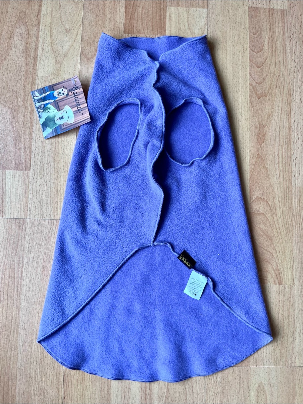Lavender Stretch Fleece Pet Coat, Medium